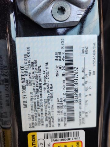 2018 FORD FUSION TIT 3FA6P0RU0JR177652