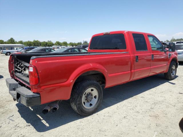 FORD F250 SUPER 2008 red crew pic diesel 1FTSW20RX8EC90604 photo #4