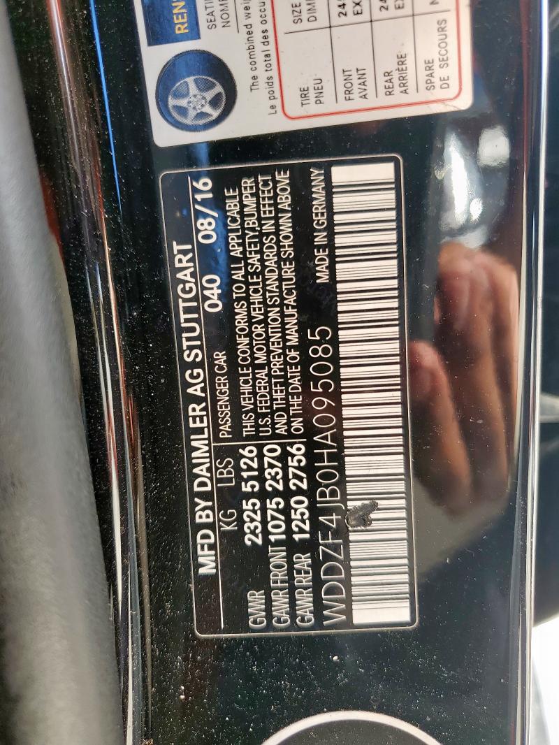 2017 MERCEDES-BENZ E 300 - WDDZF4JB0HA095085