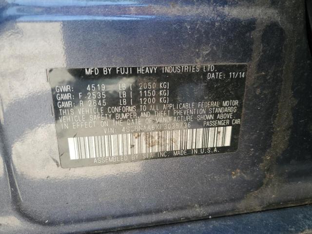 2015 SUBARU LEGACY 2.5 - 4S3BNAA6XF3035736