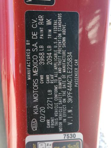 2020 KIA FORTE GT 3KPF44AC7LE225834