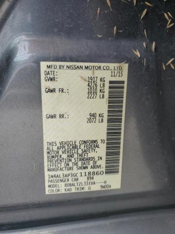 2016 NISSAN ALTIMA 2.5 - 1N4AL3AP3GC118860