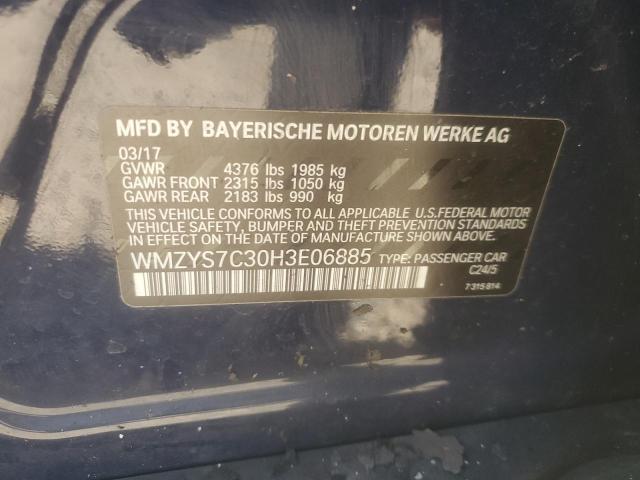2017 MINI COOPER COUNTRYMAN WMZYS7C30H3E06885