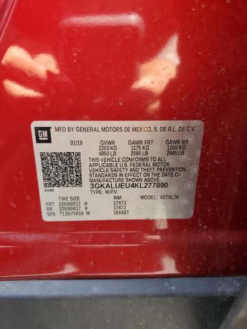 2019 GMC TERRAIN SL - 3GKALUEU4KL277890