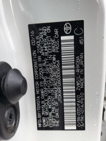 2016 TOYOTA PRIUS JTDKARFU6G3006964