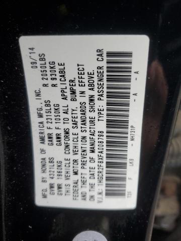 2015 HONDA ACCORD EXL 1HGCR2F8XFA008798