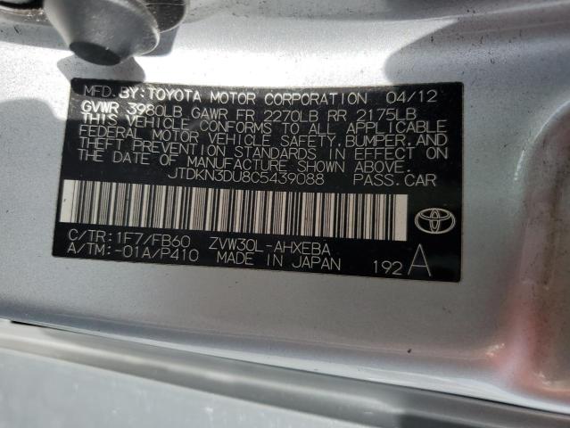 2012 TOYOTA PRIUS - JTDKN3DU8C5439088