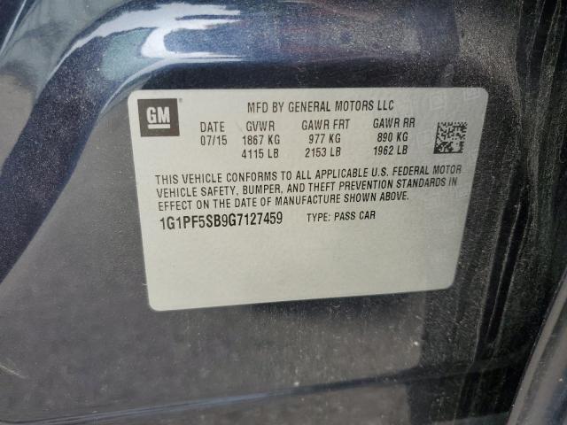 2016 CHEVROLET CRUZE LIMITED LT 1G1PF5SB9G7127459