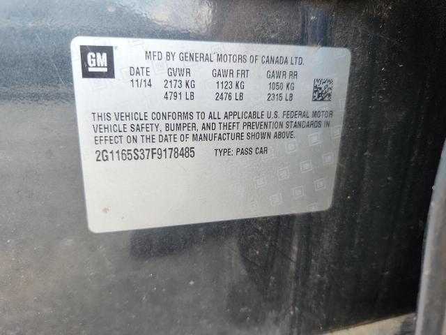 2015 CHEVROLET IMPALA LTZ 2G1165S37F9178485