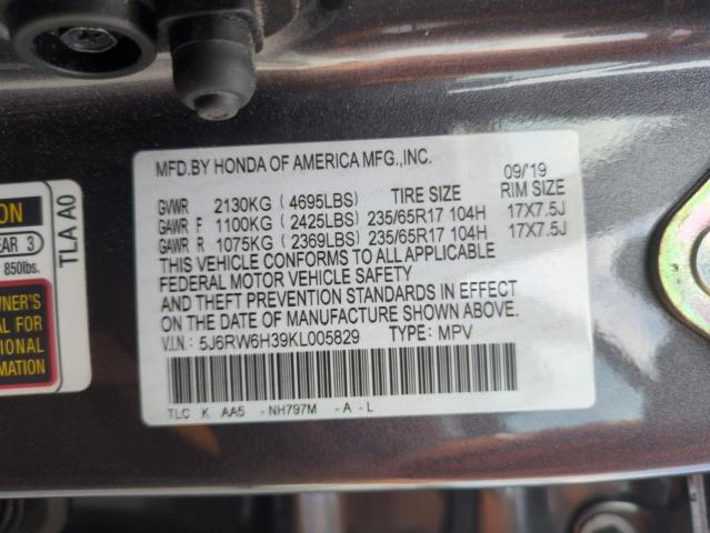 2019 HONDA CR-V LX - 5J6RW6H39KL005829