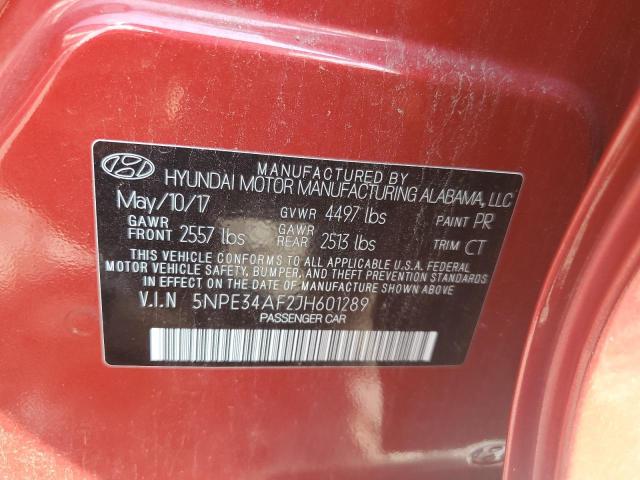 2018 HYUNDAI SONATA SPO 5NPE34AF2JH601289