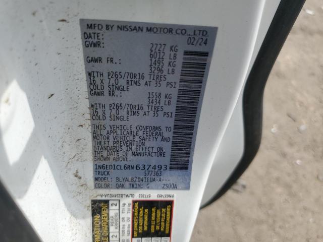 2024 NISSAN FRONTIER S 1N6ED1CL6RN637493