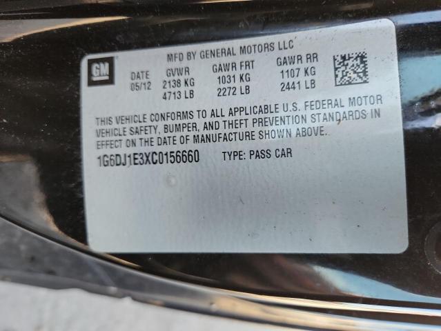 2012 CADILLAC CTS PERFOR - 1G6DJ1E3XC0156660