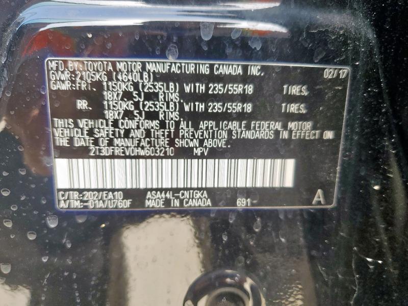 2017 TOYOTA RAV4 LIMIT - 2T3DFREV0HW603210