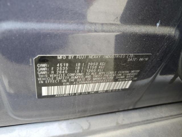 2017 SUBARU LEGACY 2.5 - 4S3BNAB64H3003317