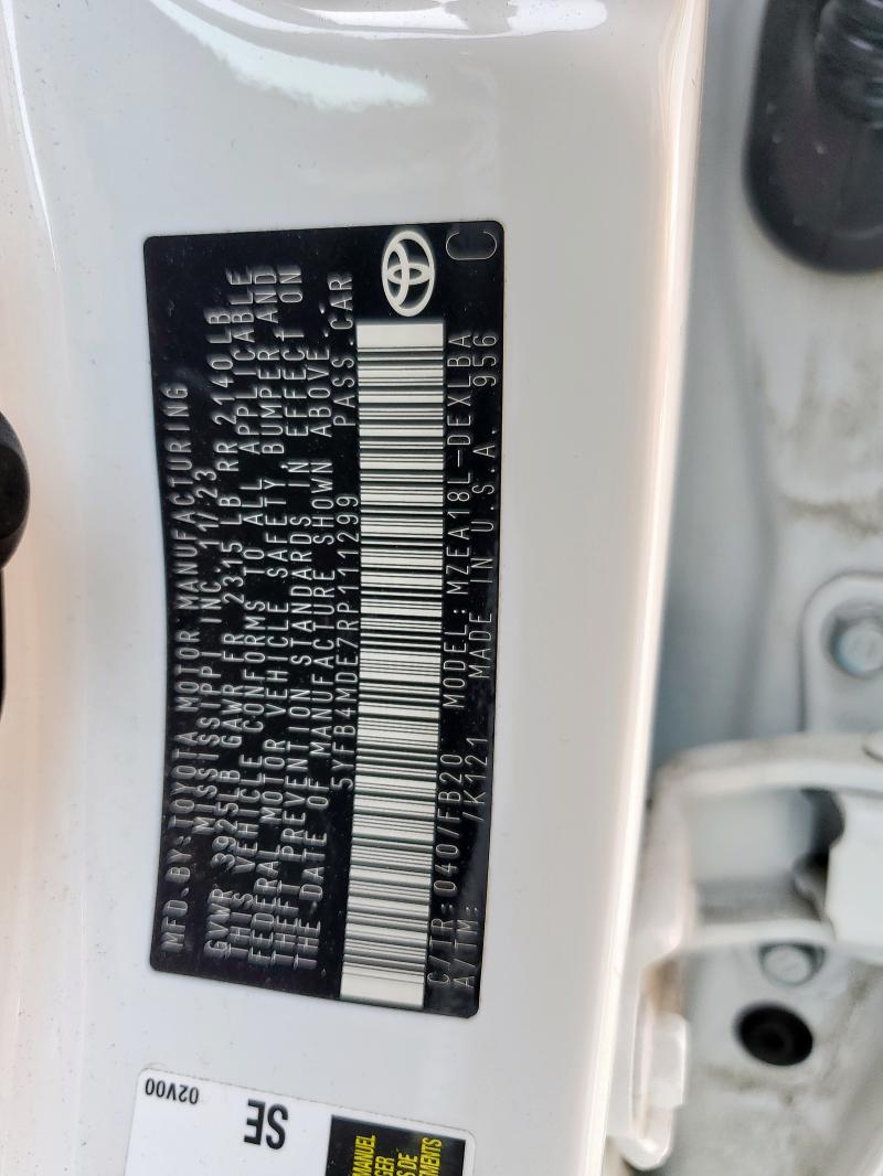 2024 TOYOTA COROLLA LE 5YFB4MDE7RP111299