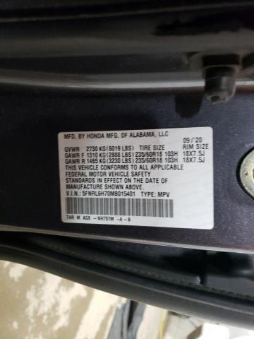 2021 HONDA ODYSSEY EX 5FNRL6H70MB015401
