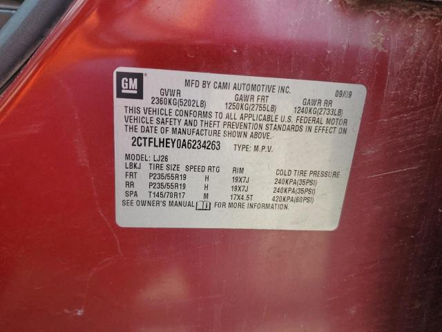 2010 GMC TERRAIN SL - 2CTFLHEY0A6234263