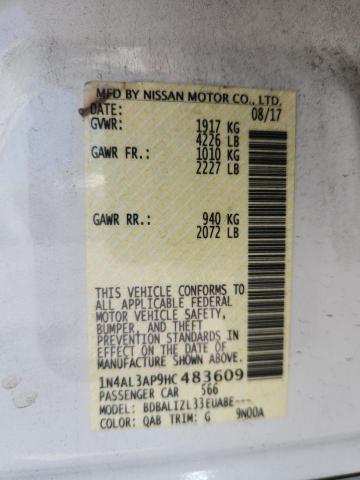 2017 NISSAN ALTIMA 2.5 1N4AL3AP9HC483609