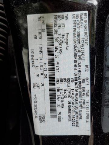 2016 FORD FOCUS SE 1FADP3K29GL362923