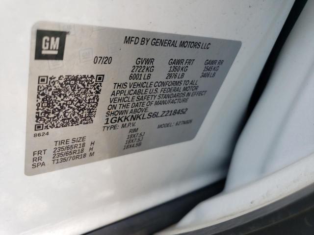 2020 GMC ACADIA SLE 1GKKNKLS6LZ218452