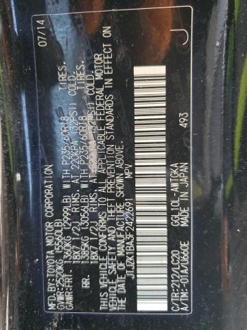 2015 LEXUS RX 350 JTJZK1BA3F2422691