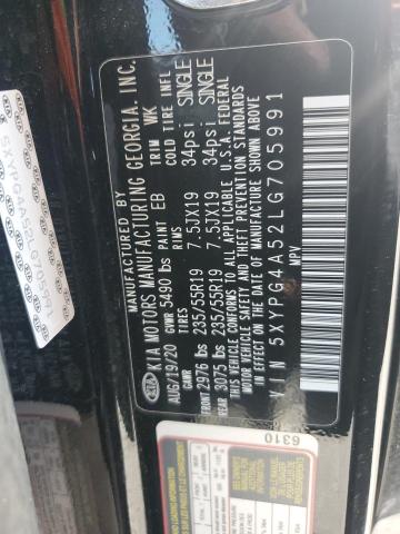 2020 KIA SORENTO 5XYPG4A52LG705991