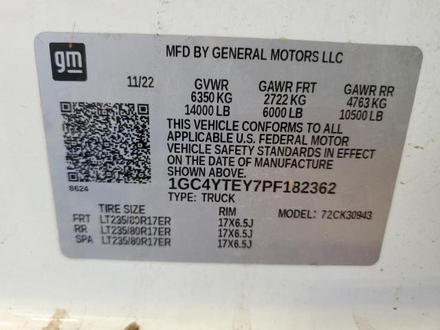2023 CHEVROLET SILVERADO K3500 LT 1GC4YTEY7PF182362