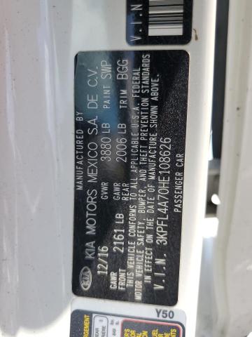 2017 KIA FORTE LX - 3KPFL4A70HE108626