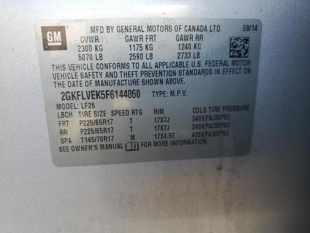 2015 GMC TERRAIN SL 2GKFLVEK5F6144060