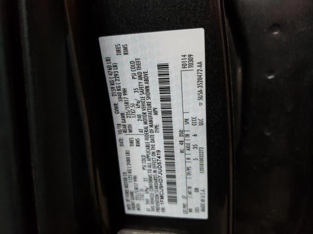 2018 FORD ESCAPE SEL - 1FMCU9HD7JUD57419