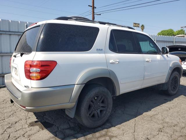 TOYOTA SEQUOIA SR 2003 white  gas 5TDZT34A33S144906 photo #4