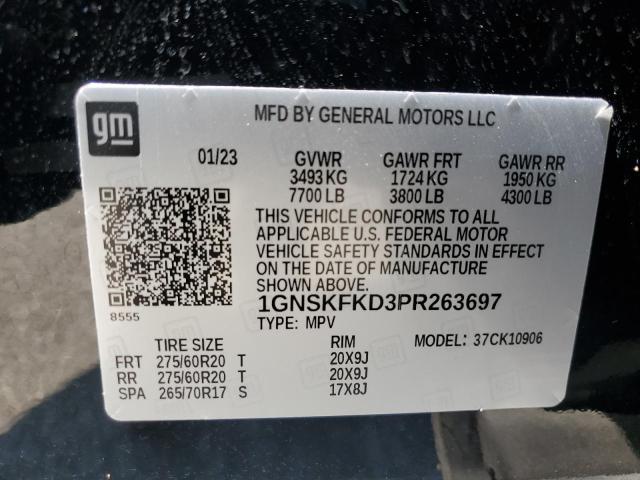 2023 CHEVROLET SUBURBAN K 1GNSKFKD3PR263697