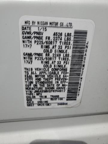 2015 NISSAN ROGUE SELE - JN8AS5MV2FW754917