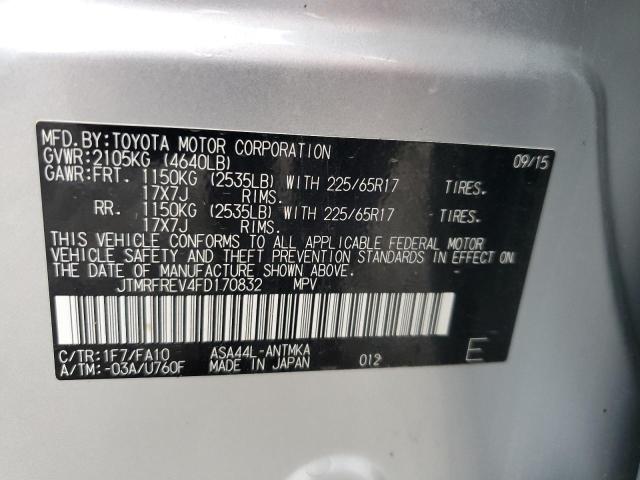 2015 TOYOTA RAV4 XLE JTMRFREV4FD170832