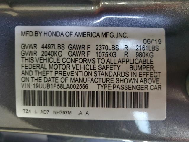 2020 ACURA TLX TECHNO 19UUB1F58LA002566