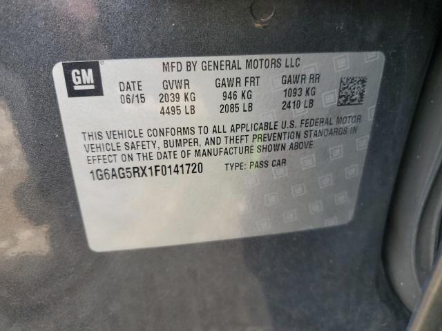 2015 CADILLAC ATS 1G6AG5RX1F0141720