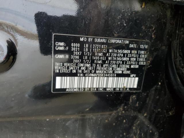 2019 SUBARU ASCENT LIM 4S4WMAPD5K3445974