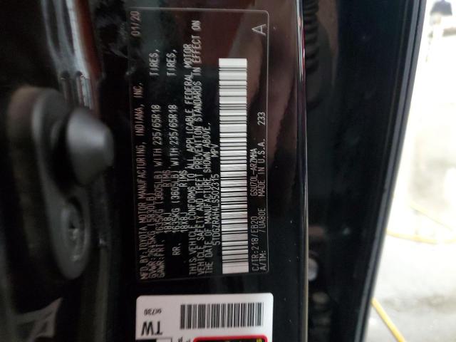 2020 TOYOTA HIGHLANDER - 5TDGZRAH4LS502315