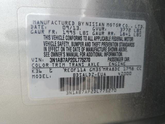 2013 NISSAN SENTRA S - 3N1AB7AP2DL775270