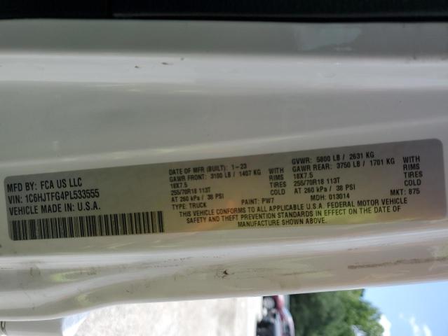 2023 JEEP GLADIATOR 1C6HJTFG4PL533555