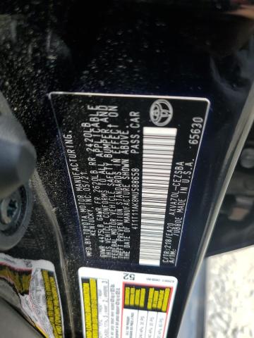 2021 TOYOTA CAMRY SE 4T1T11AK8MU588658