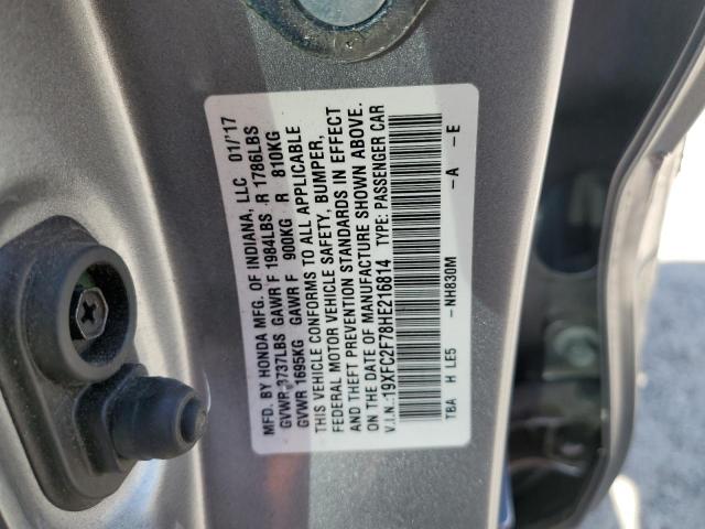 2017 HONDA CIVIC EX 19XFC2F78HE216814