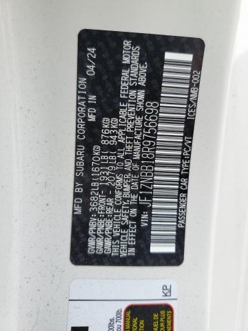 2024 TOYOTA GR 86 JF1ZNBB18R9756698