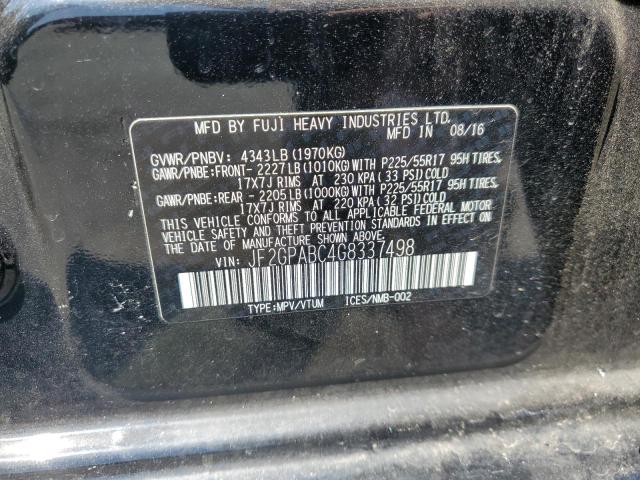2016 SUBARU CROSSTREK - JF2GPABC4G8337498