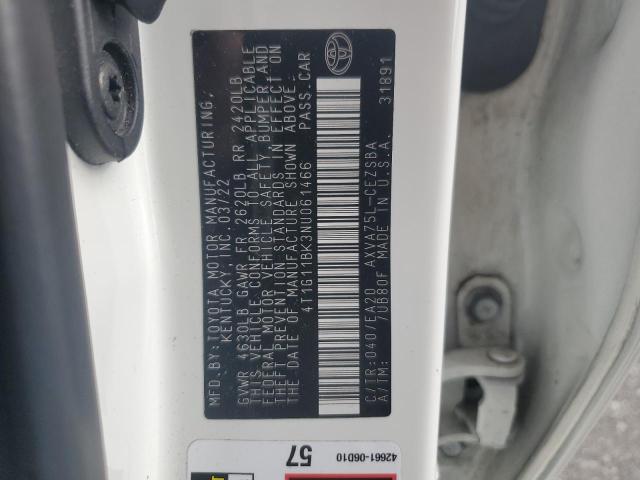 2022 TOYOTA CAMRY SE - 4T1G11BK3NU061466