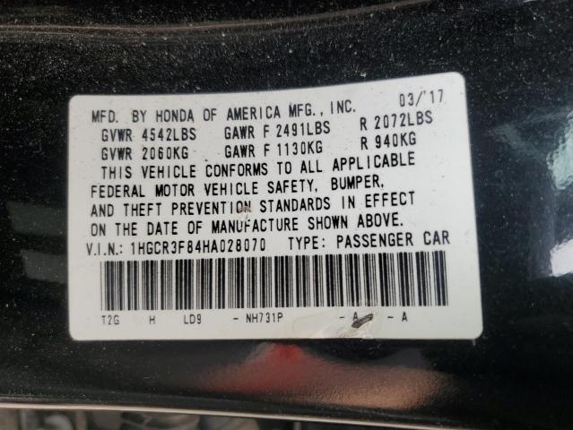 2017 HONDA ACCORD EXL 1HGCR3F84HA028070