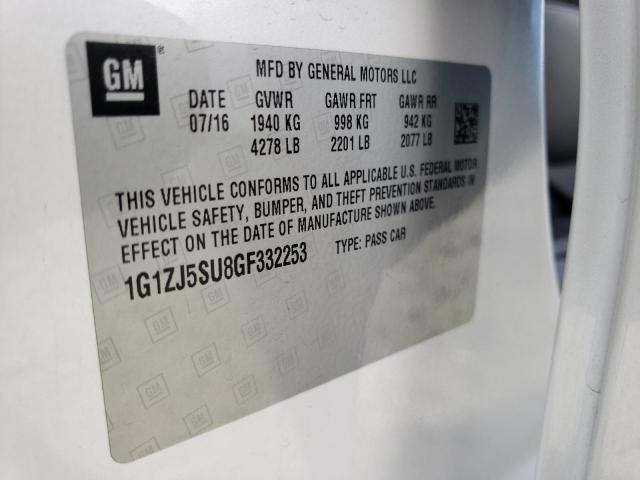 2016 CHEVROLET MALIBU - 1G1ZJ5SU8GF332253