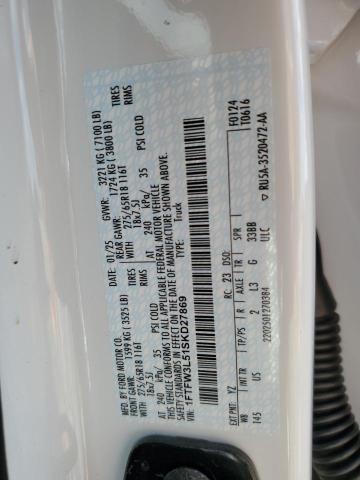 2025 FORD F150 XLT 1FTFW3L51SKD27869