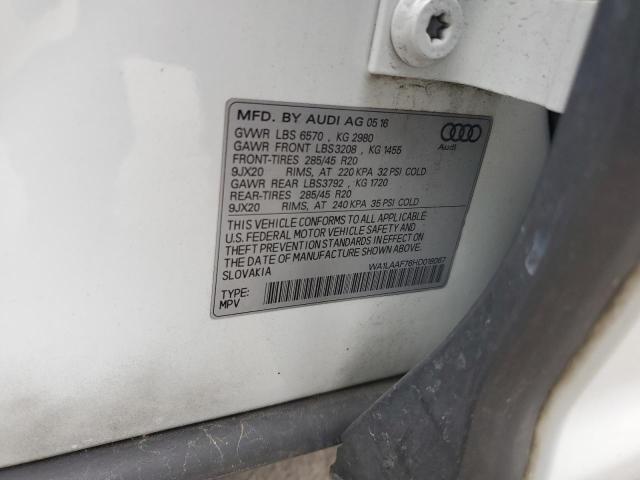2017 AUDI Q7 PREMIUM WA1LAAF76HD018067